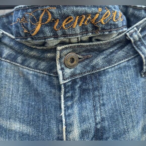 Rue 21 Premiere Stud Embellishments Bootcut 5 Pocket Button Zipper Closure Women - Picture 5 of 5